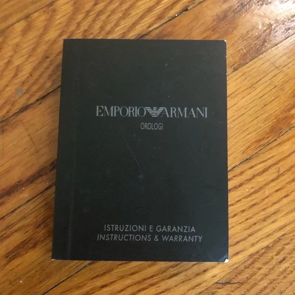 Emporio Armani Classic Chronograph Burgundy Dial Leather Strap Watch for Men - Picture 7 of 12